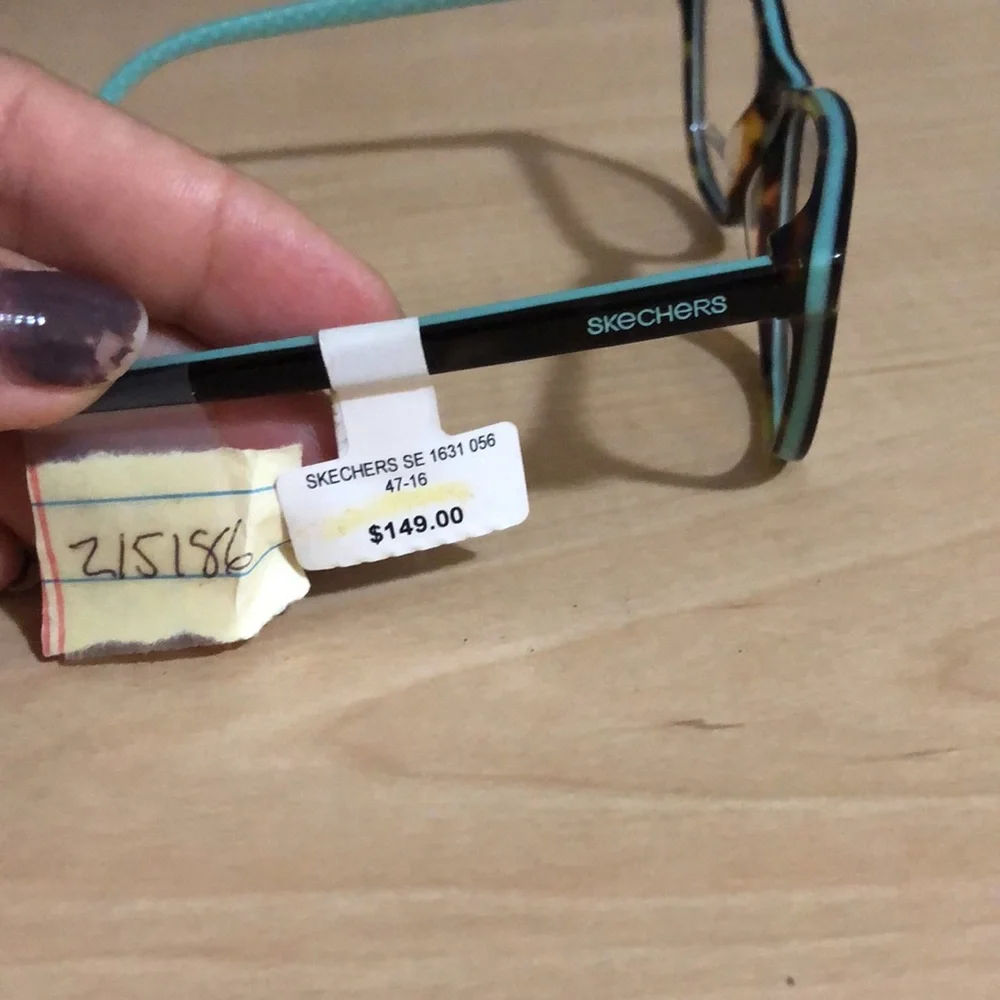 Skechers blue and brown juniors demo lenses